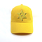 کلاه های بیس بال چاپی زرد 5 پنل / کلاه های بیس بال مد زنانه