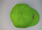 رنگ جامد سبز کلاه های بیس بال دوزی شده سبک منحنی آجر سبک