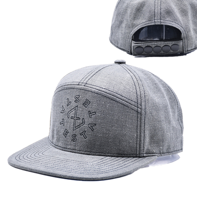 سفارشی 7 پانل کلاه Snapback کلاه بروکاری ساختاری Gorras لبه صاف کلاه Snap Back