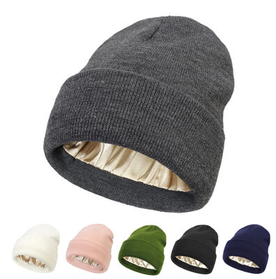 Beanie Style Knit Beanie Hats Acrylic Wool Polyester Merino Adult Hat Circumference Lightweight Breathable Winter Cap
